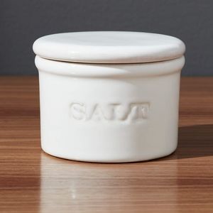 Crate & barrel ceramic salt cellar
